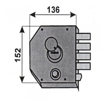 auno 1250 dx serratura